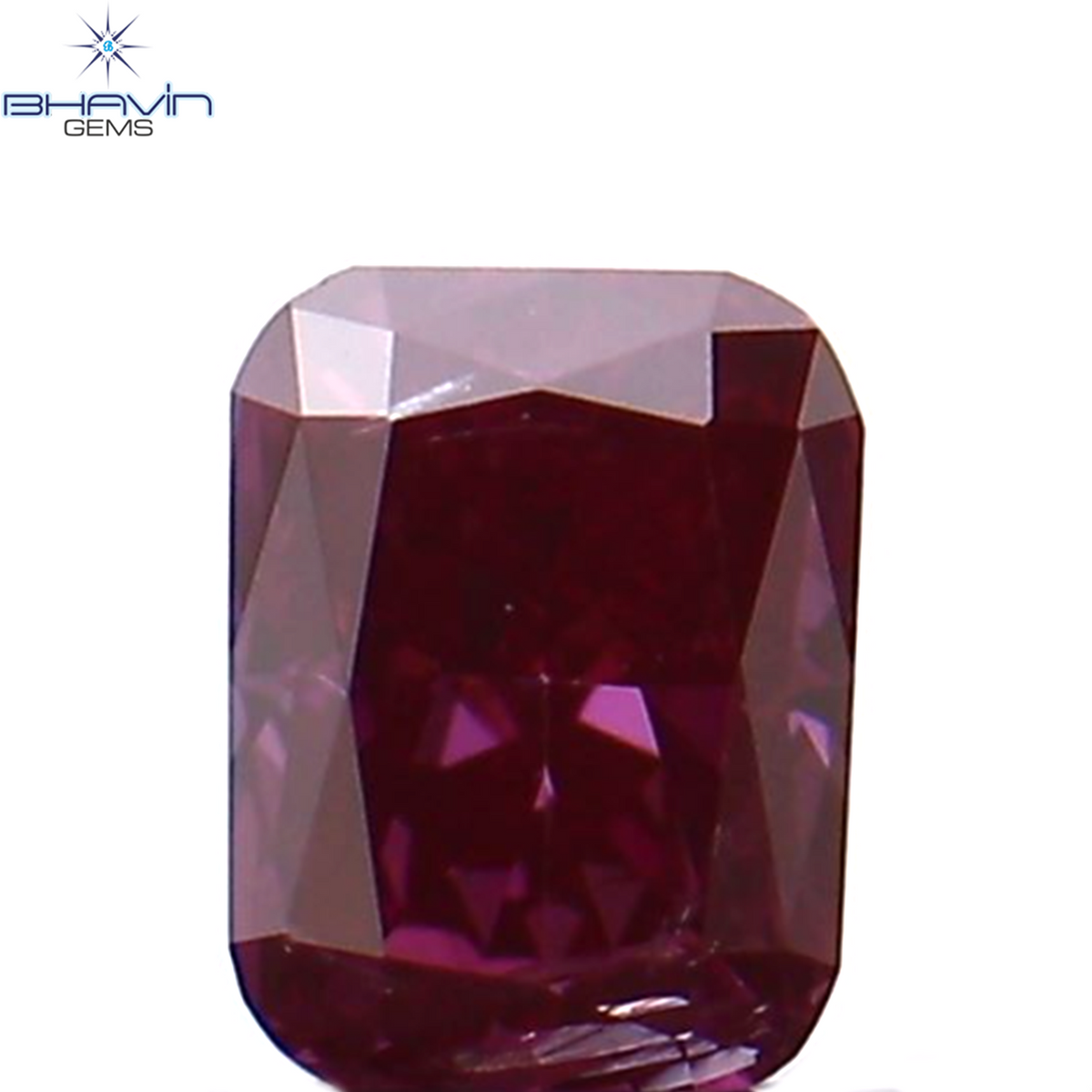 0.09 CT Natural Cushion Diamond Enhanced Pink Color Clarity VS1 (2.85 MM)