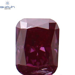 0.09 CT クッション シェイプ ナチュラル ルース ダイヤモンド 強化ピンク色 VS1 クラリティ (2.85 MM)
