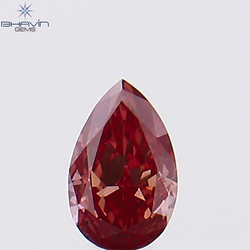0.13 CT Pear Shape Natural Diamond Pink Color VS1 Clarity (4.12 MM)