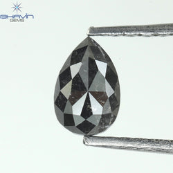 0.41 CT Pear Shape Natural Diamond Salt And Pepper Color I3 Clarity (5.72 MM)