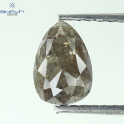 0.70 CT Pear Diamond Brown Color Natural Diamond Clarity I3