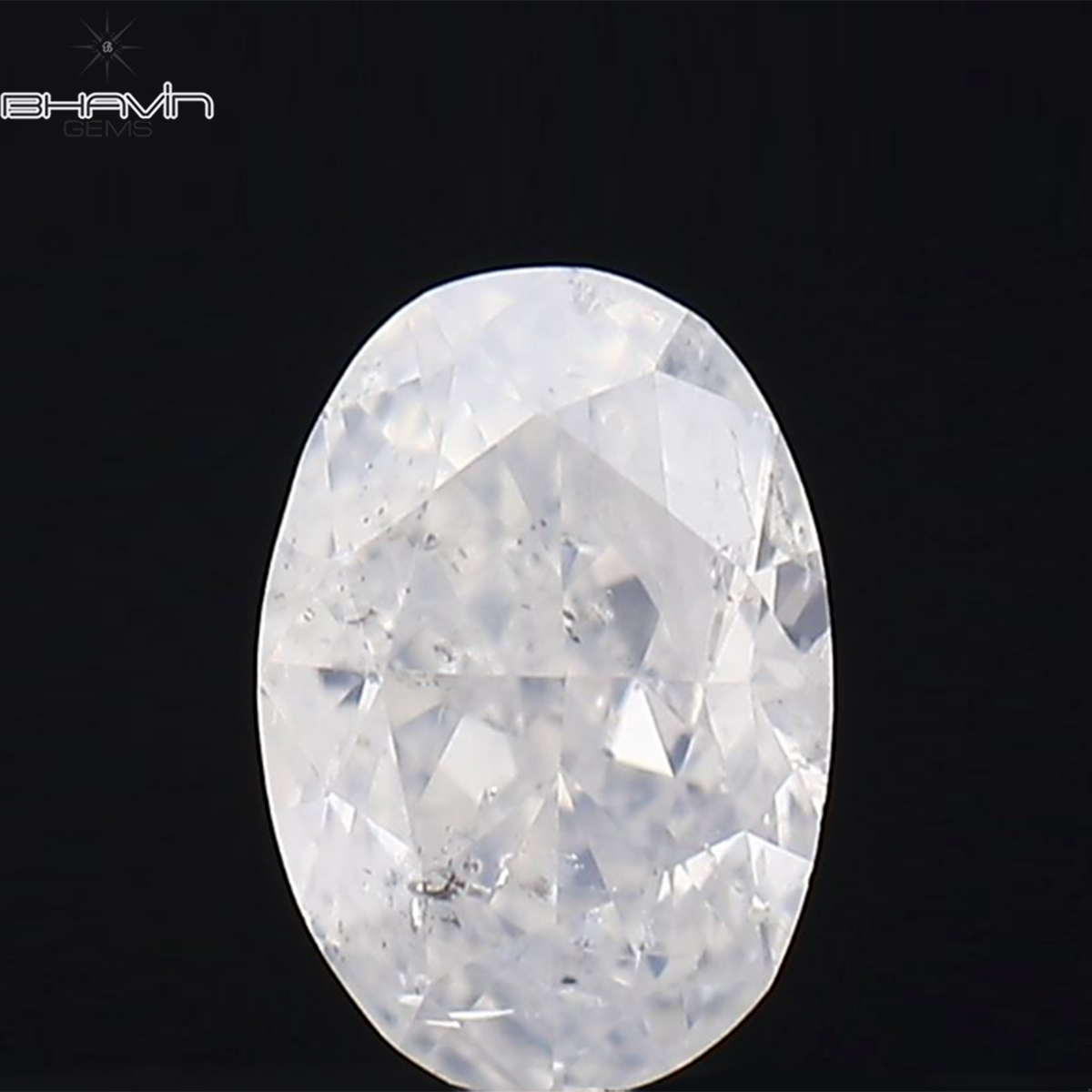 0.22 CT 楕円形 天然ダイヤモンド ピンク色 I1 クラリティ (4.28 MM)