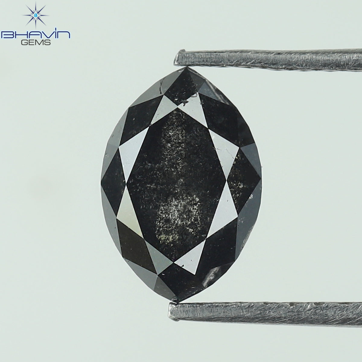 1.35 CT Natural Marquise Diamond Salt And Pepper Color Clarity I3 (7.99 MM)