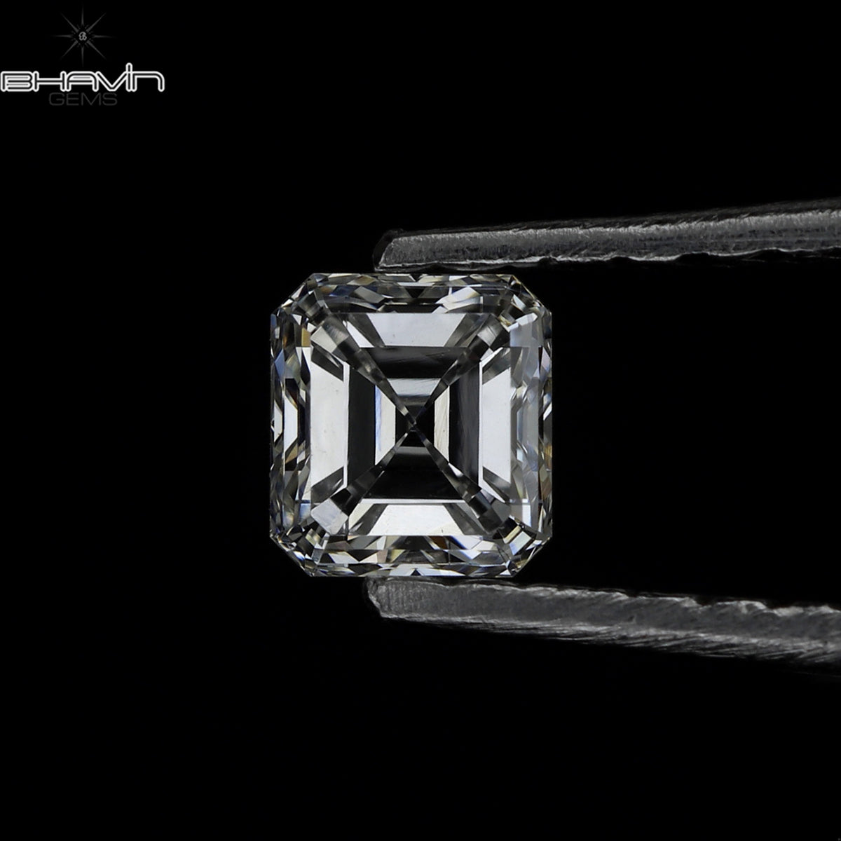0.10 CT Natural Asscher Diamond White (G+) Color Clarity VVS-VS (2.40 MM)
