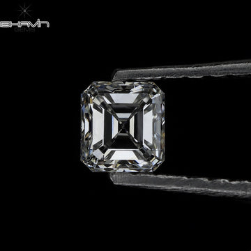0.10 CT Natural Asscher Diamond White (G+) Color Clarity VVS-VS (2.40 MM)