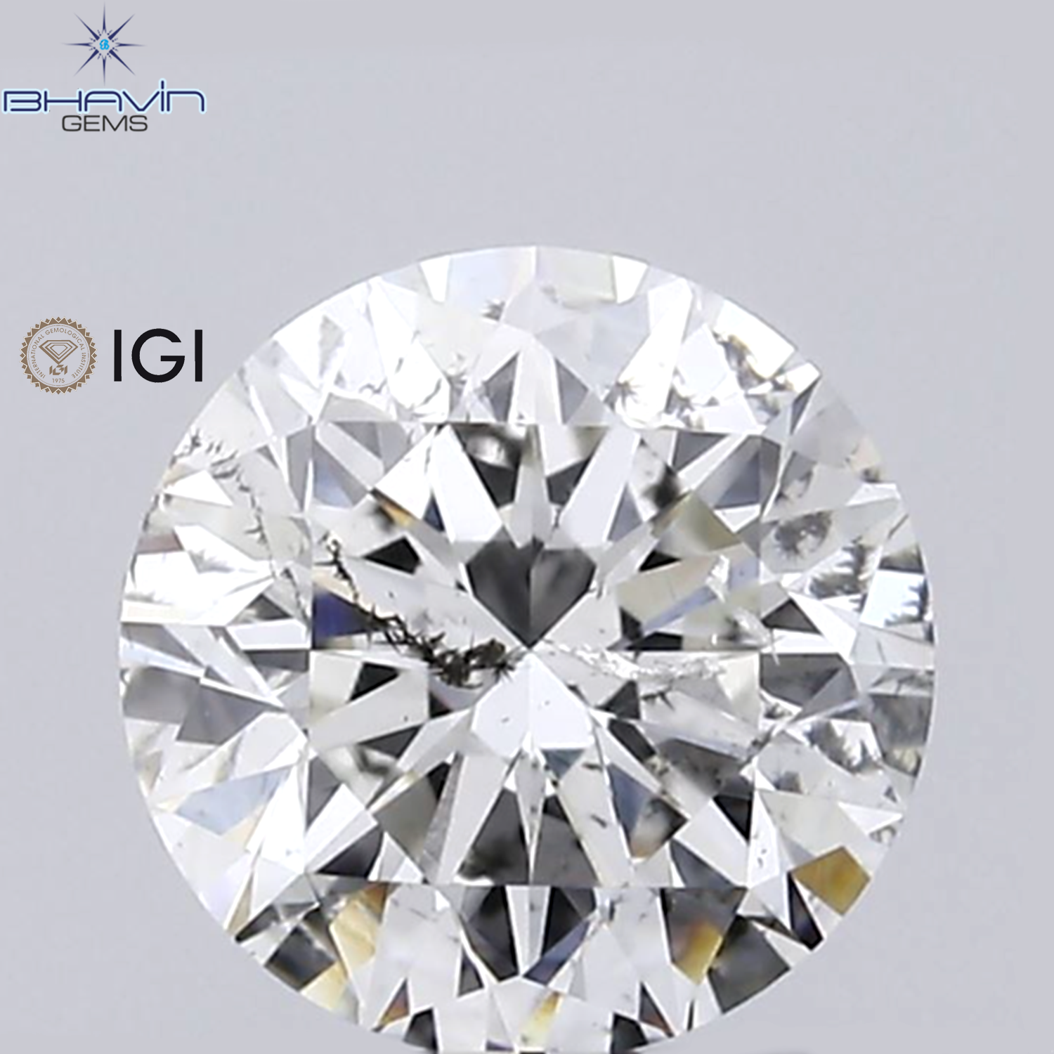 IGI 認定 0.50 CT ラウンド ダイヤモンド ホワイト(G) ダイヤモンド 天然ルース ダイヤモンド SI2 クラリティ (5.02 MM)
