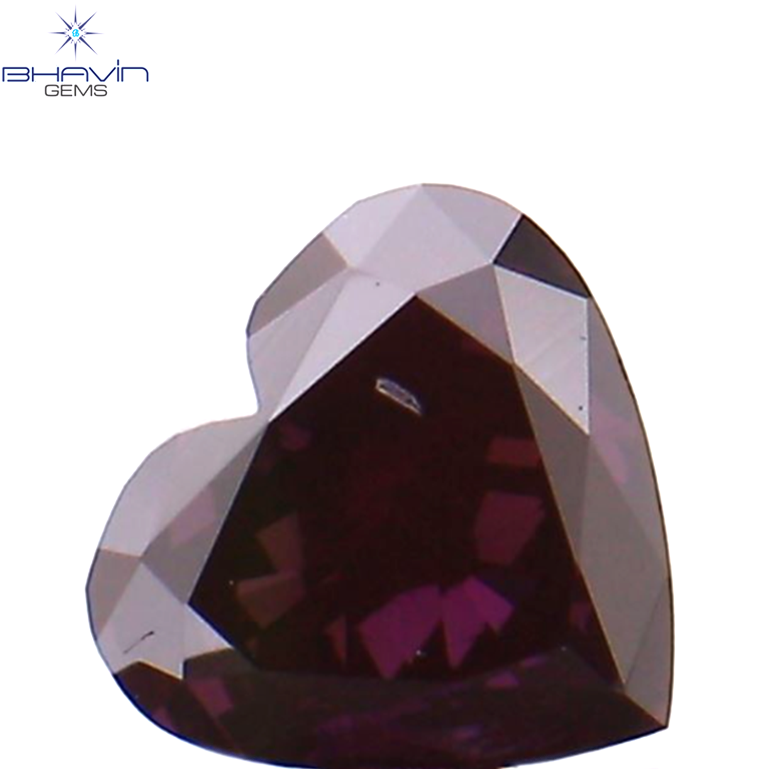 0.19 CT Heart Shape Enhanced Pink Color Natural Loose Diamond SI1 Clarity (3.54 MM)