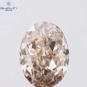 0.22 CT 楕円形 天然ダイヤモンド ピンク色 I1 クラリティ (4.28 MM)