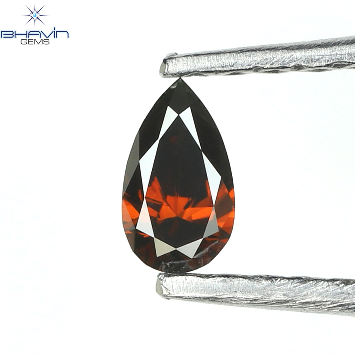 0.11 CT ペアー ダイヤモンド コニャック カラー クラリティ VS1 (4.30 MM)