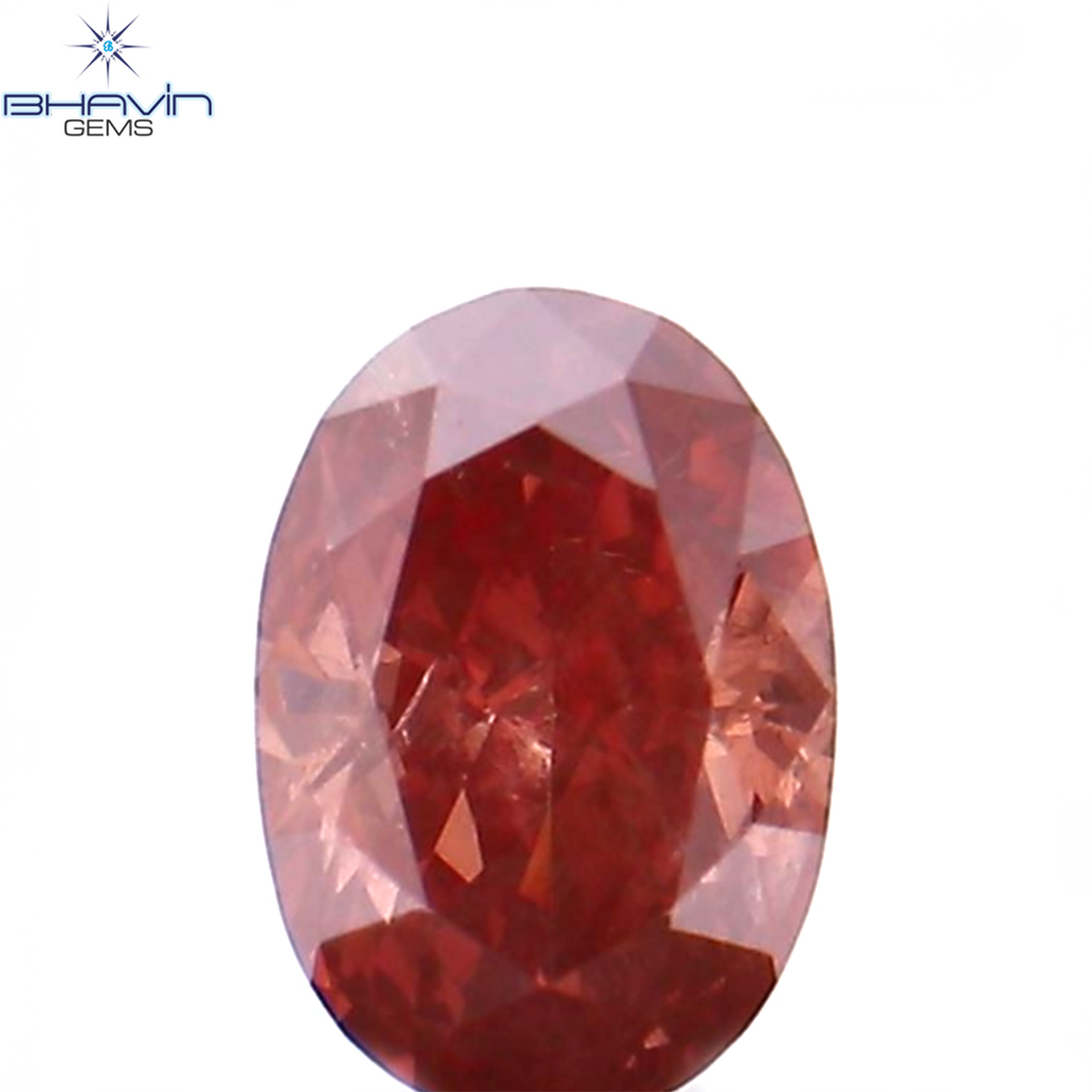 0.19 CT Natural Oval Diamond Enhanced Pink Color Clarity SI1 (4.16 MM)