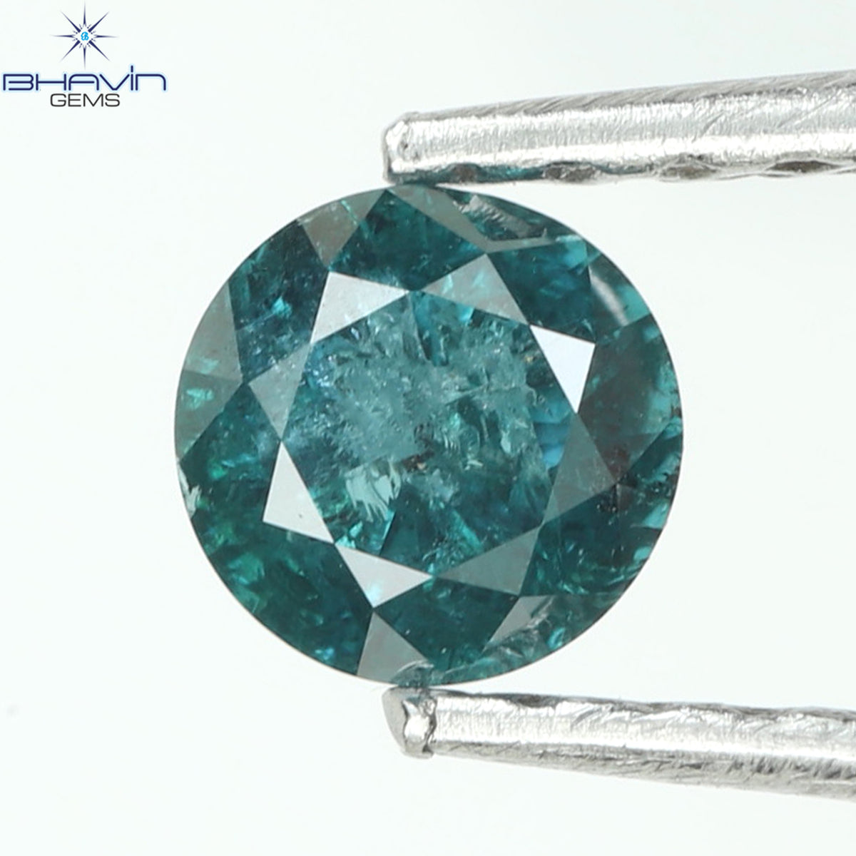 0.25 CT Natural Round Diamond Enhanced Blue Color Clarity I3 (3.94 MM)