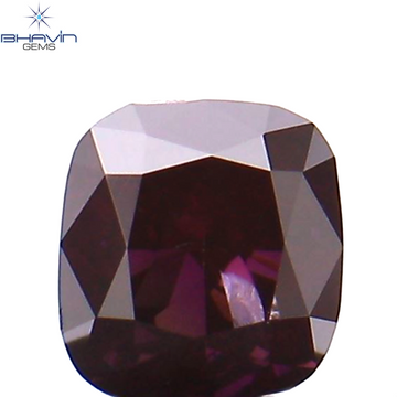 0.07 CT クッション シェイプ ナチュラル ルース ダイヤモンド 強化ピンク色 VS2 クラリティ (2.36 MM)