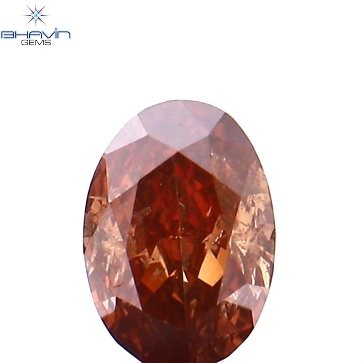 0.23 CT Natural Oval Diamond Enhanced Pink Color Clarity SI1 (4.40 MM)