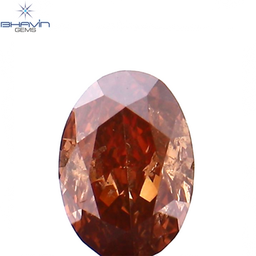 0.23 CT Natural Oval Diamond Enhanced Pink Color Clarity SI1 (4.40 MM)
