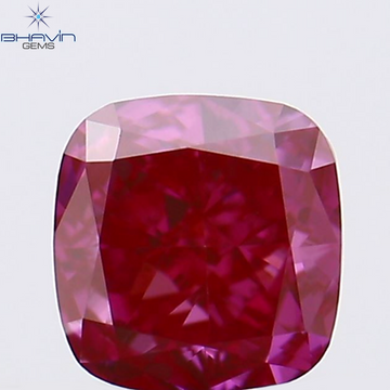 0.19 CT Natural Cushion Diamond Enhanced Pink Color Clarity VS1 (3.36 MM)