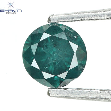 0.25 CT Natural Round Diamond Enhanced Blue Color Clarity I3 (3.93 MM)