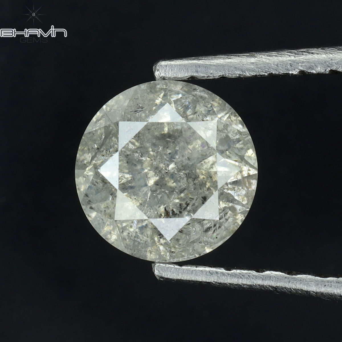 0.53 CT ラウンド シェイプ ナチュラル ルース ダイヤモンド ホワイト カラー I3 クラリティ (5.18 MM)
