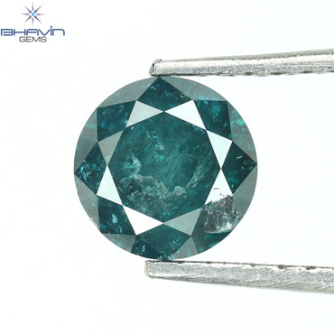0.71 CT Round Diamond Natural Loose Diamond Blue Color I3 Clarity (5.65 MM)