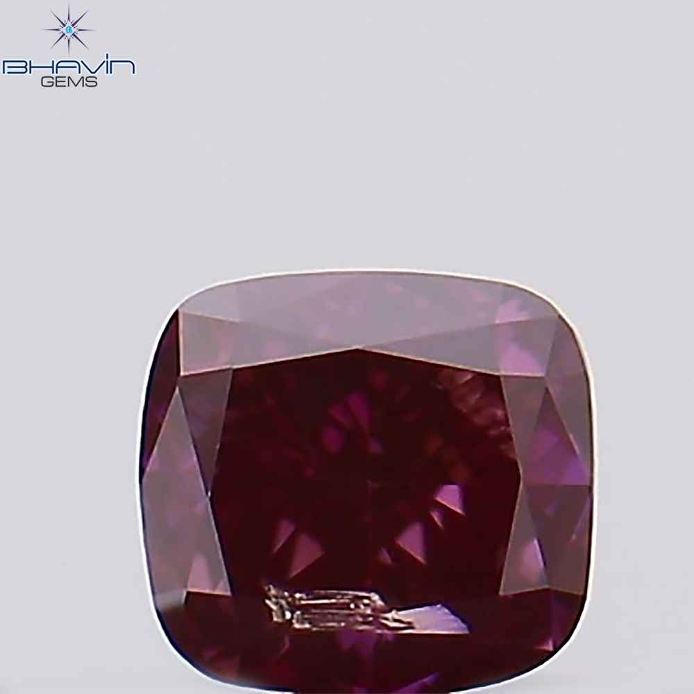 0.10 CT Cushion Natural Diamond Enhanced Pink Color Clarity SI2 (2.66 MM)