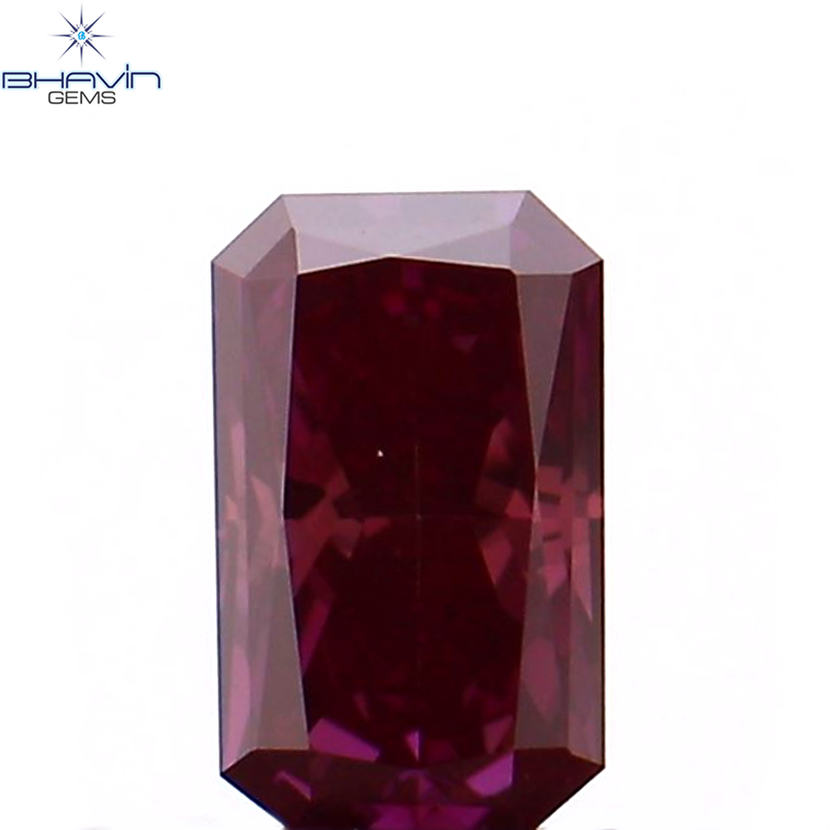 0.25 CT Natural Radiant Diamond Enhanced Pink Color Clarity VS1 (4.55 MM)