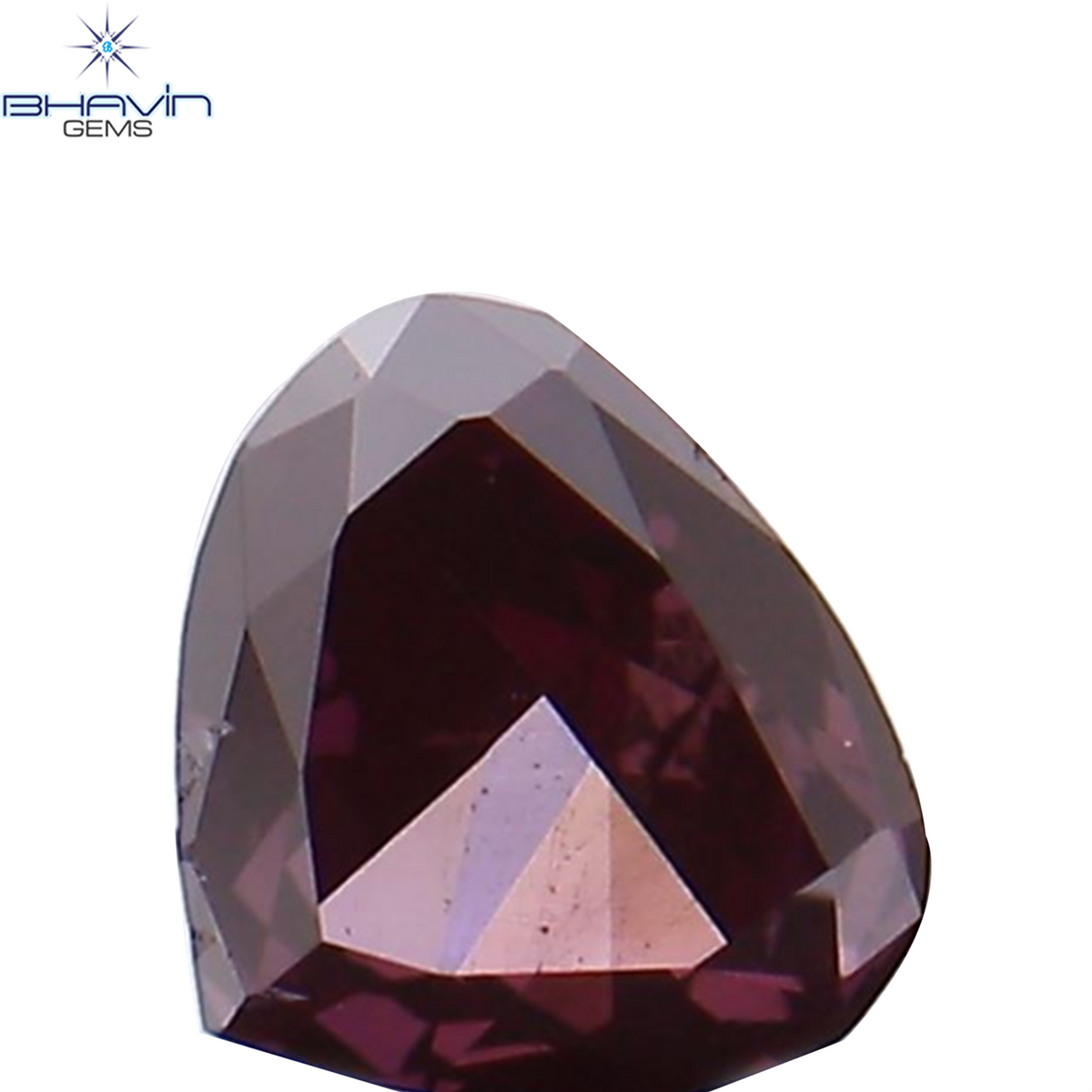 0.12 CT Natural Heart Diamond Enhanced Pink Color Clarity VS2 (3.44 MM)