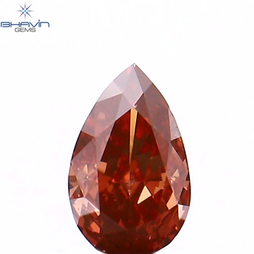 0.14 CT Natural Pear Diamond Enhanced Pink Color Clarity VS2 (4.15 MM)