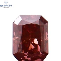 0.10 CT Radiant Shape Natural Diamond Pink Color VS1 Clarity (3.00 MM)