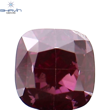 0.34 CT Cushion Shape Natural Loose Diamond Enhanced Pink Color VS1 Clarity (3.71 MM)