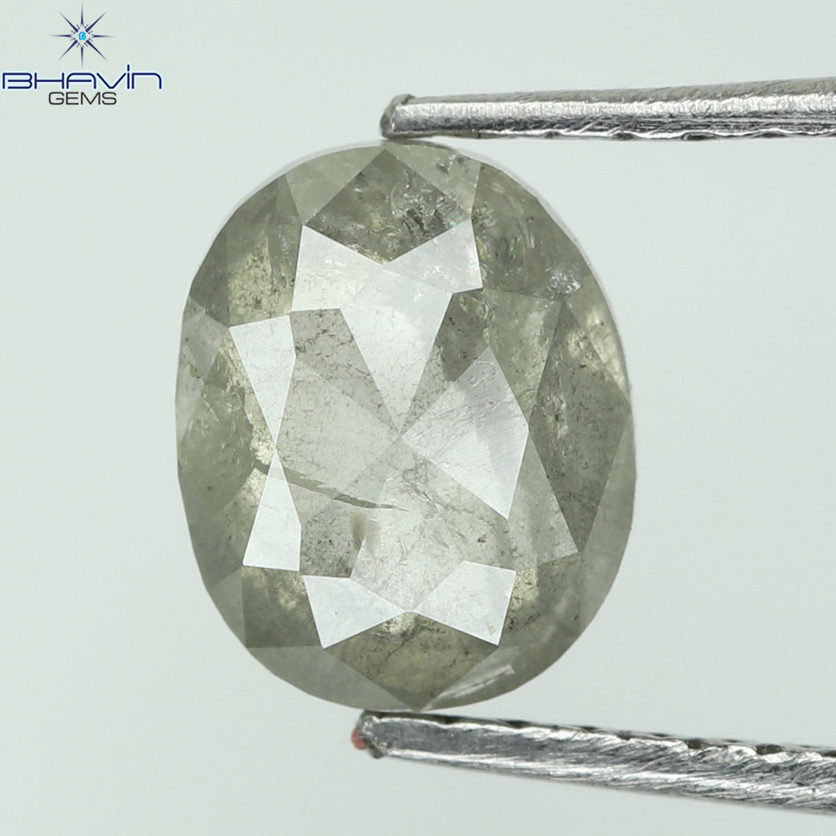 1.27 CT オーバルシェイプ ナチュラル ルース ダイヤモンド ホワイト ミルキー カラー I3 クラリティ (7.09 MM)