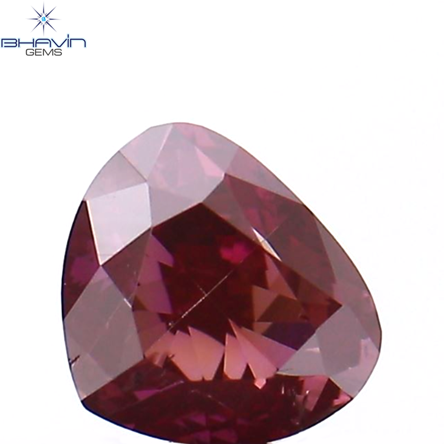 0.39 CT Heart Shape Natural Loose Diamond Pink Color VS2 Clarity (4.49 MM)