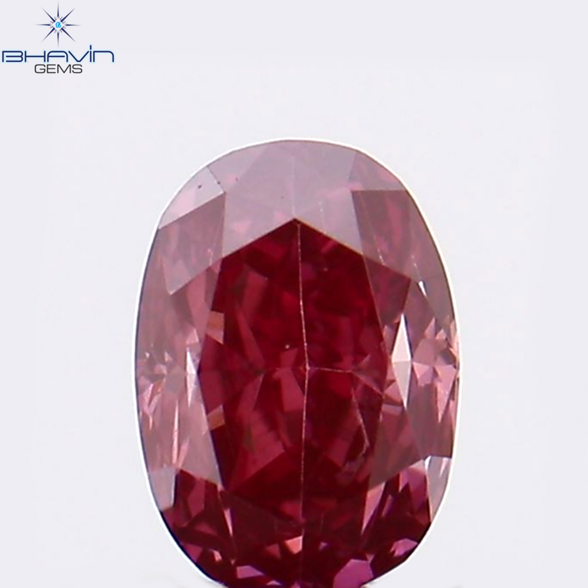 0.17 CT Natural Oval Diamond Enhanced Pink Color Clarity VS1 (3.75 MM)
