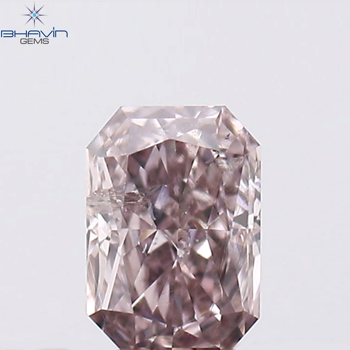 0.14 CT Natural Radiant Diamond Pink Color Clarity SI2 (3.55 MM)