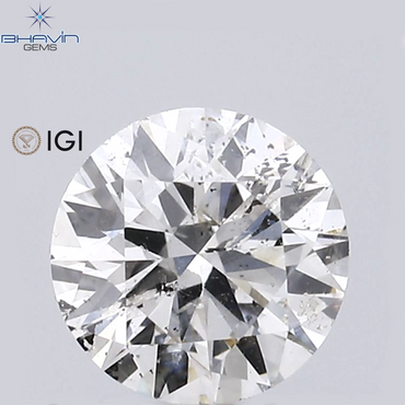 IGI 認定 0.32 CT ラウンド ダイヤモンド ホワイト (H) ダイヤモンド ナチュラル ルース ダイヤモンド I1 クラリティ (4.44 MM)