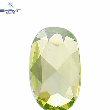 0.11 CT Natural Oval Diamond Enhanced Green Color Clarity VS2 (4.04 MM)