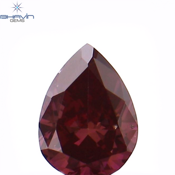 0.17 CT Natural Pear Diamond Enhanced Pink Color Clarity VS2 (4.04 MM)