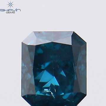 0.17 CT Natural Radiant Diamond Enhanced Blue Color Clarity VS2 (3.17 MM)