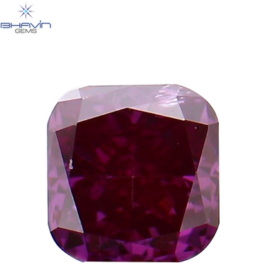 0.18 CT クッション シェイプ ナチュラル ルース ダイヤモンド 強化ピンク色 SI1 クラリティ (3.09 MM)