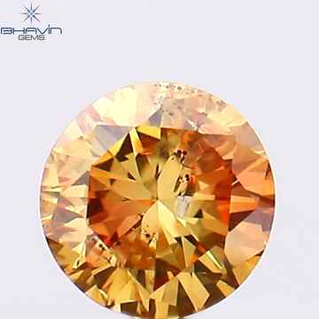0.17 CT ラウンド シェイプ ナチュラル ダイヤモンド ピンク色 SI1 クラリティ (3.46 MM)