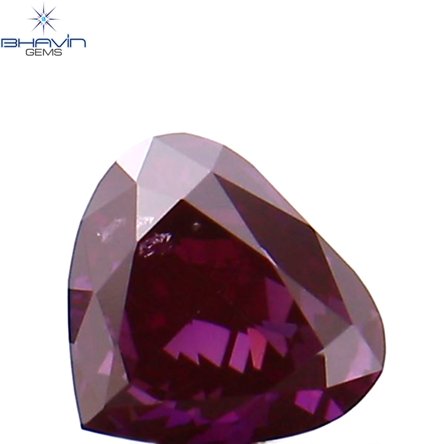 0.13 CT Heart Shape Natural Loose Diamond Pink Color VS2 Clarity (3.46 MM)