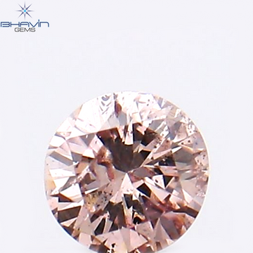 0.05 CT Natural Round Diamond Pink (Argyle) Color Clarity SI2 (2.36 MM)