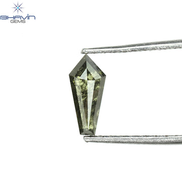 0.54 CT カイト ダイヤモンド ナチュラル ルース ダイヤモンド ソルト アンド ペッパー カラー I3 クラリティ (6.92 MM)