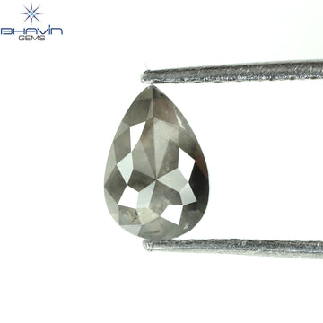1.20 CT ペアシェイプ ナチュラル ダイヤモンド ブラック カラー I3 クラリティ (10.68 MM)