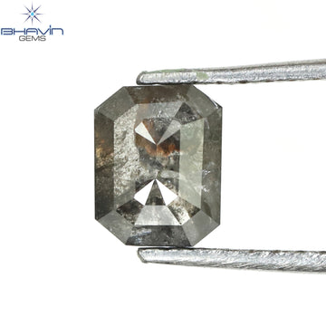 0.83 CT Natural Emerald Diamond Salt And Pepper Color Clarity I3 (5.97 MM)