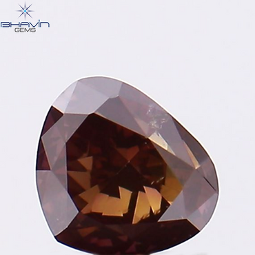 0.45 CT Heart Shape Natural Loose Diamond Pink Color SI1 Clarity (4.57 MM)