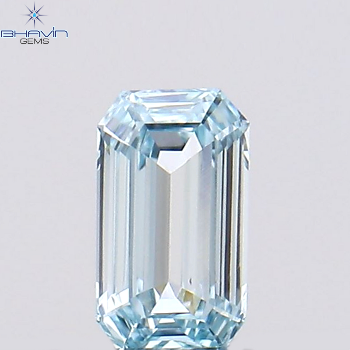 0.09 CT Natural Emerald Diamond Enhanced Greenish Blue Color Clarity VS1 (3.58 MM)