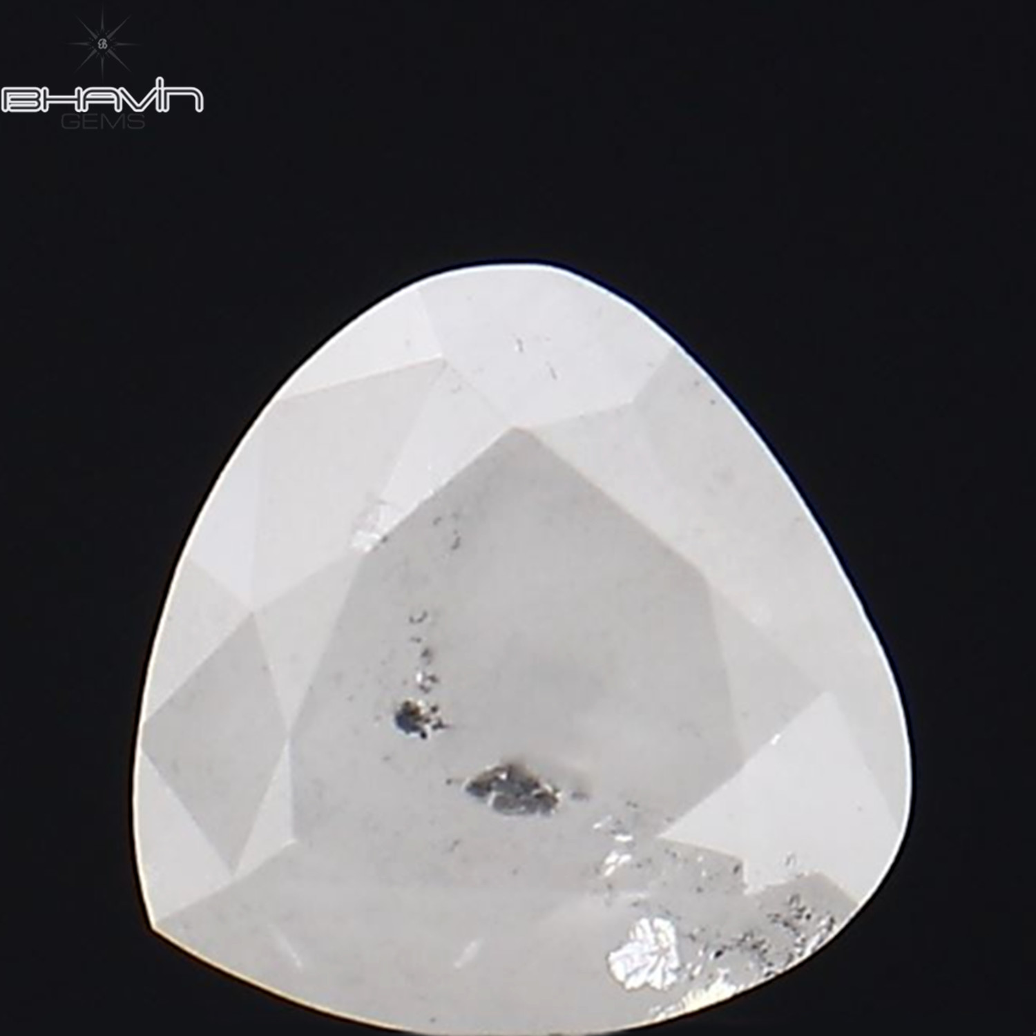 0.50 CT Heart Shape Natural Diamond White Color I3 Clarity (4.56 MM)