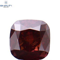0.22 CT クッション シェイプ ナチュラル ルース ダイヤモンド 強化ピンク色 VS1 クラリティ (3.17 MM)