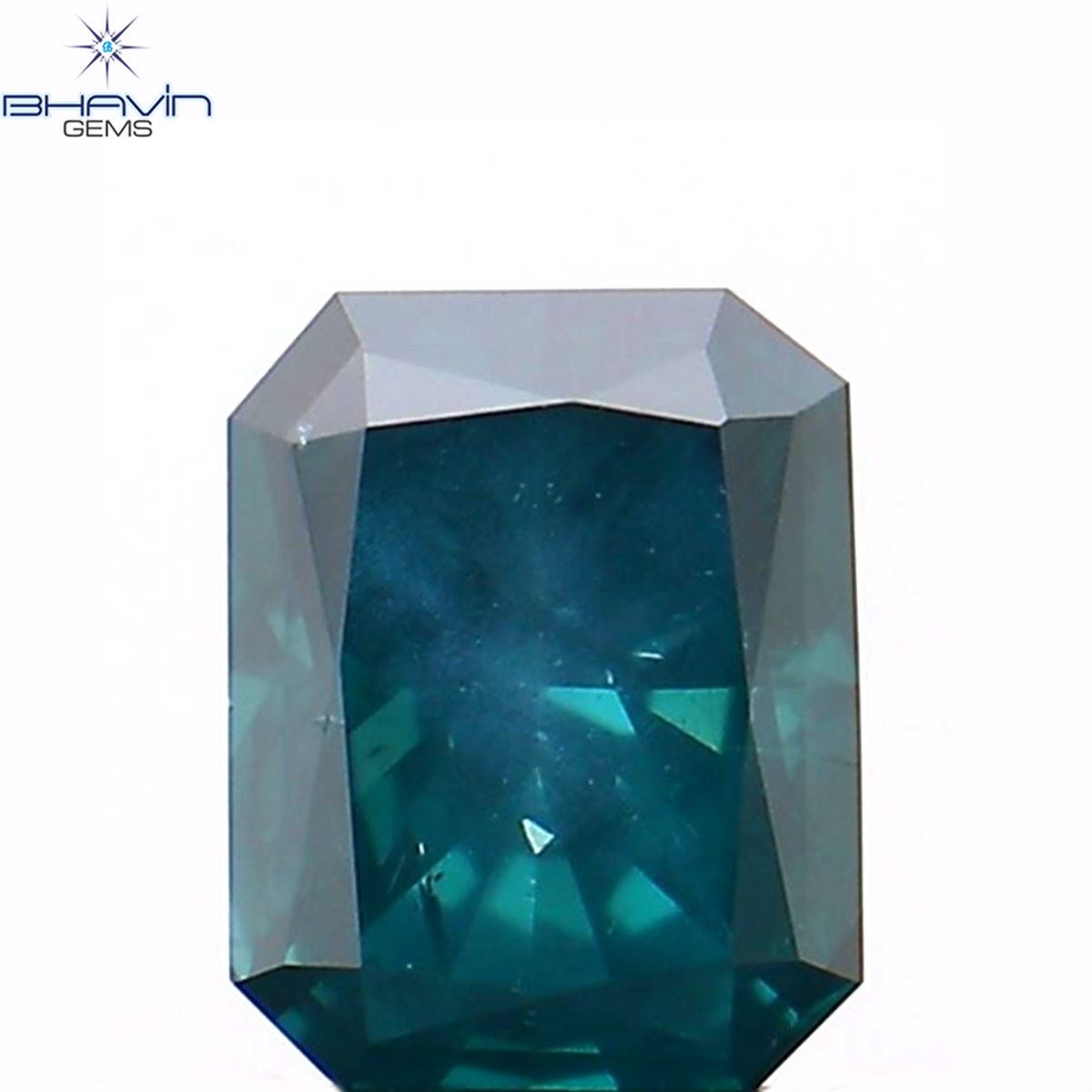 0.28 CT Natural Radiant Diamond Enhanced Blue Color Clarity SI1 (4.27 MM)