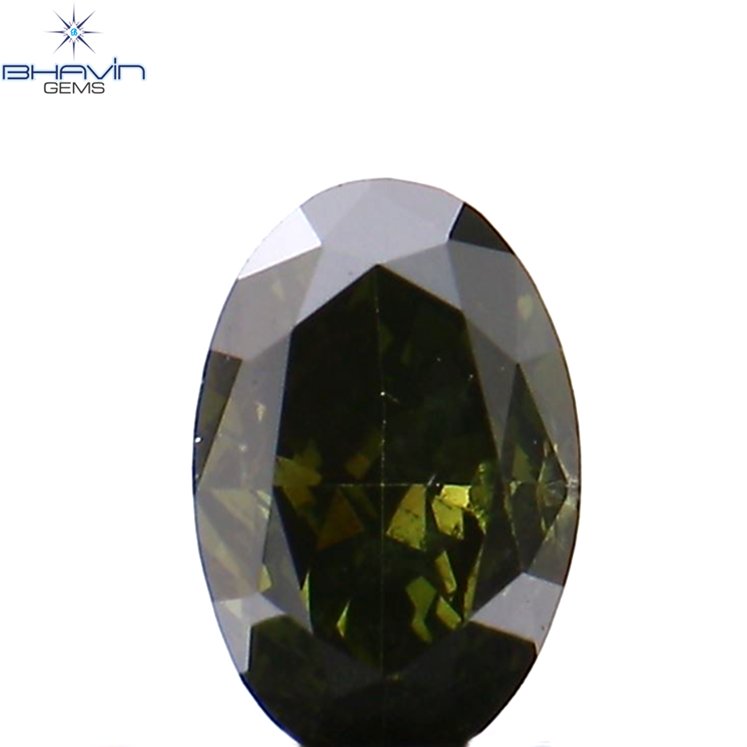 0.18 CT Oval Shape Natural Loose Diamond Green Color SI1 Clarity (4.48 MM)