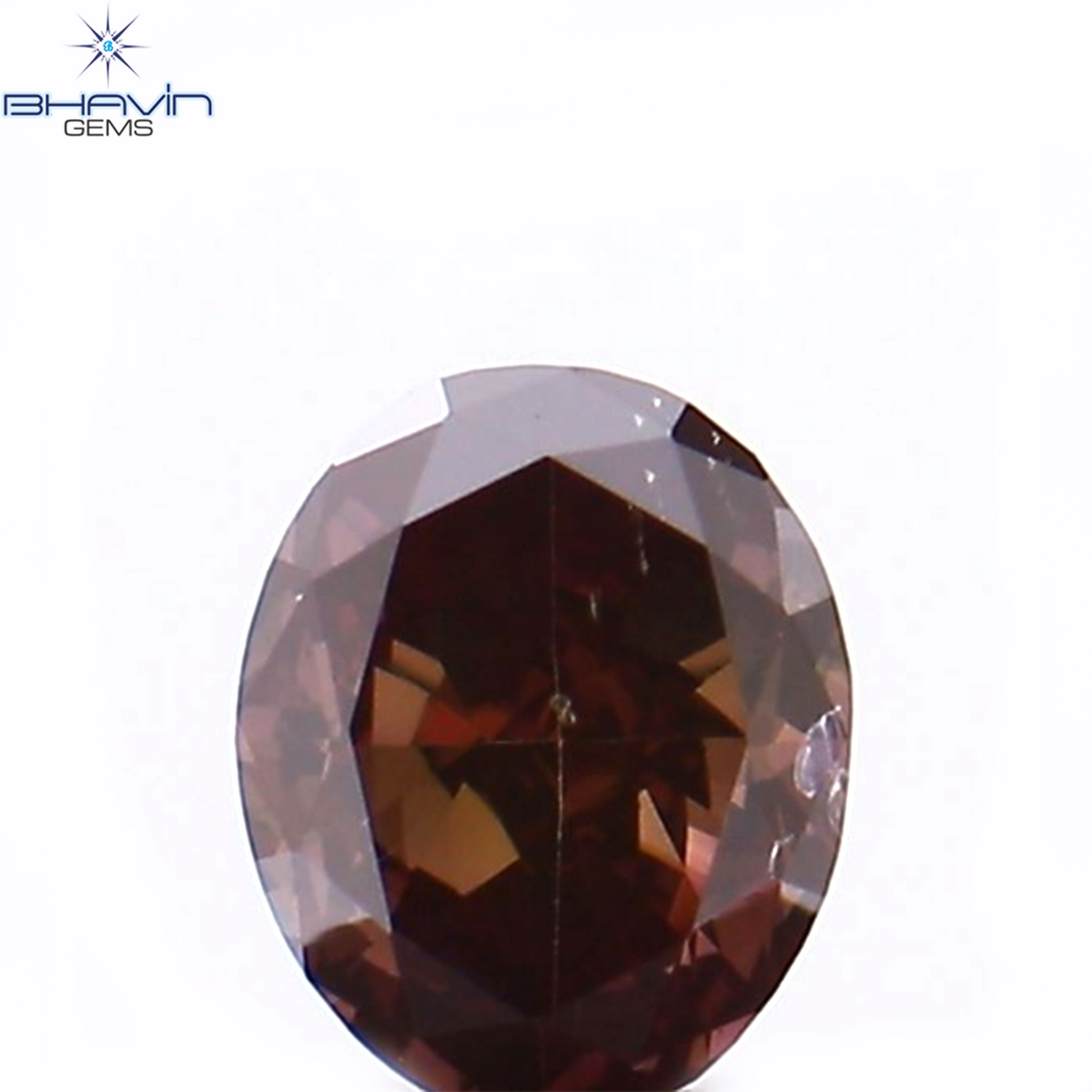 0.17 CT Natural Oval Diamond Enhanced Pink Color Clarity VS2 (3.58 MM)